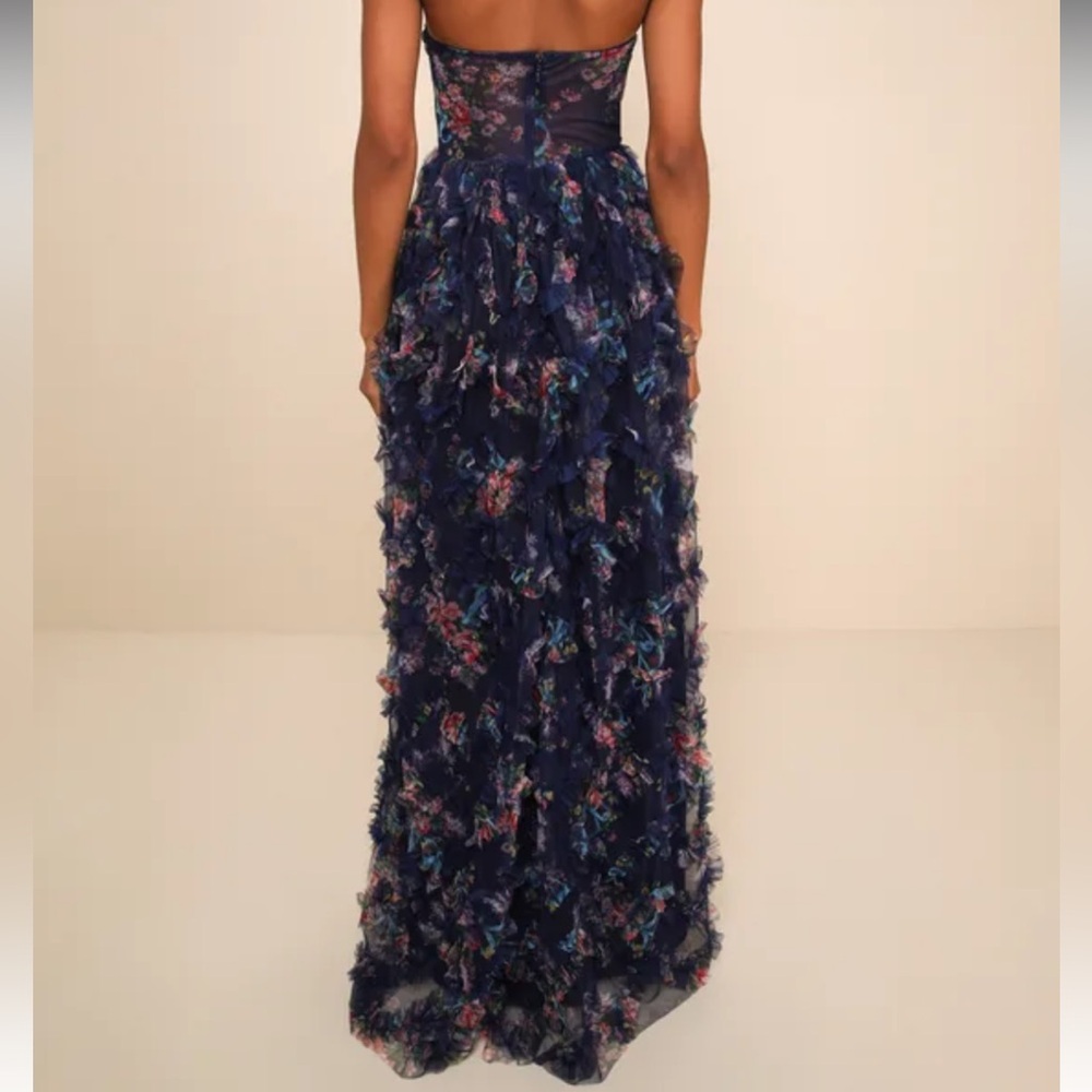 Lulu's Floral & Sheer Maxi - Picture 2 of 13